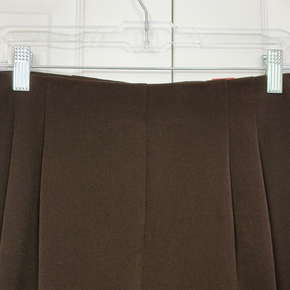 NWT JM Collection Chocolate Brown Pleated High Rise Trousers 18 Short - Picture 3 of 16